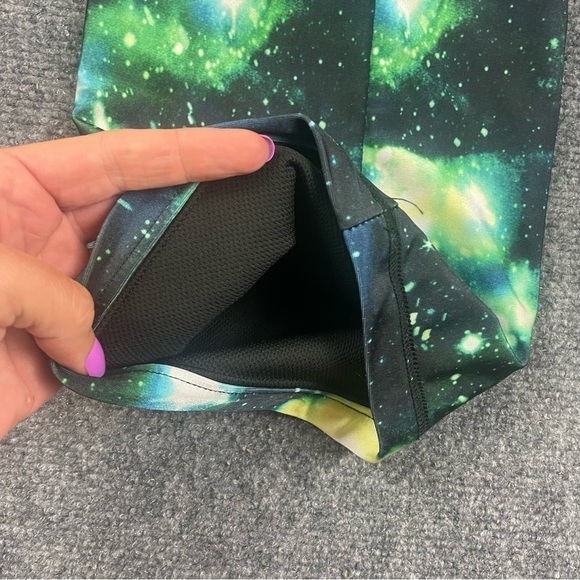 BLACKSTAR Youth Kids Neck Gator Galaxy Green Snow winter one size - Picture 3 of 5